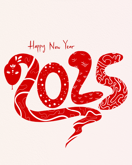 2025 Snake online Chinese New Year Card