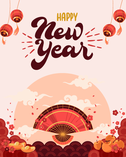 Fan online Chinese New Year Card