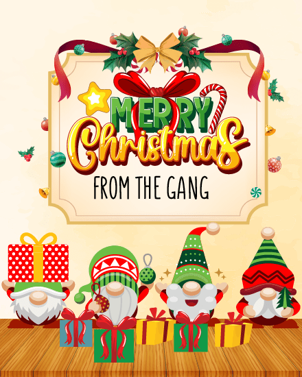 From The Gang online Christmas Card