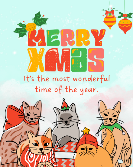 Wonderful Time online Christmas Card