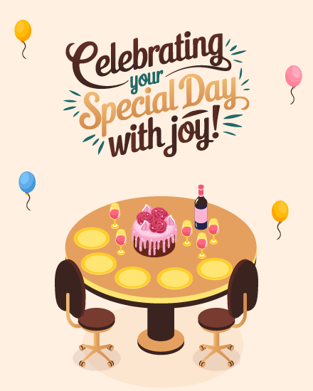 Special Day online Birthday Card