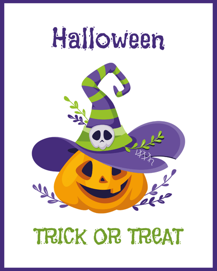 Trick Or Treat online Halloween Card