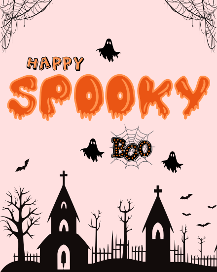 Spooky Boo online Halloween Card