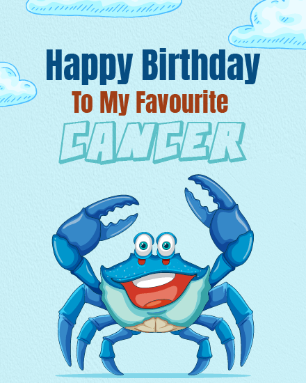 My Favorite online Cancer Birthday Card