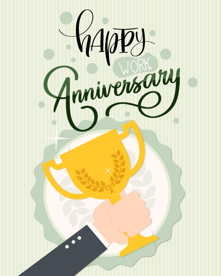 Celebration online Work Anniversary Card