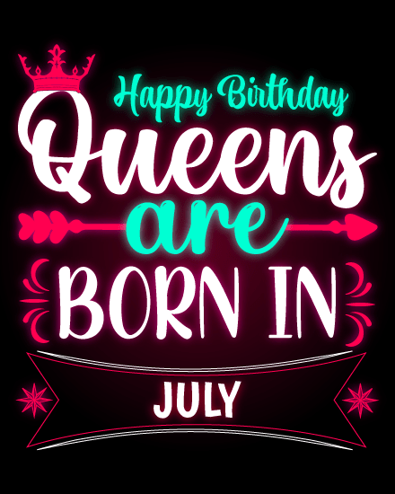 Born In July online Gemini Birthday Card