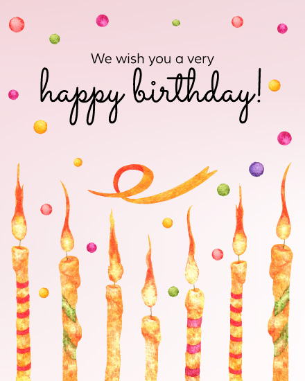 Ribbon online Birthday Card