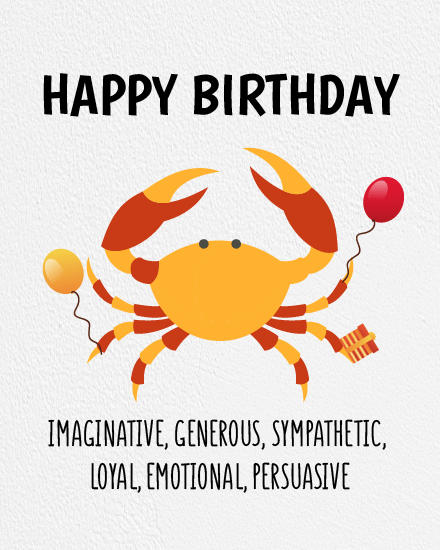 Generous Sympathetic online Cancer Birthday Card