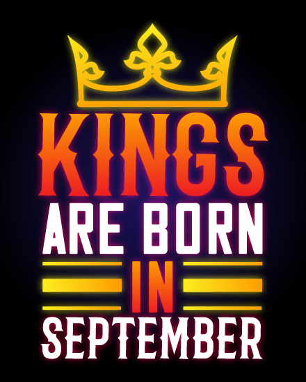 Kings Are Born online Virgo Birthday Card