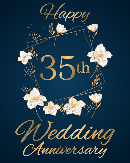 Coral Jubilee online Anniversary Card