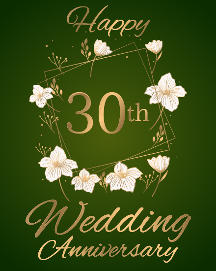 Pearl Jubilee online Anniversary Card