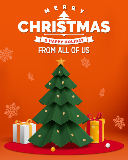 Warm Glow online Christmas Card