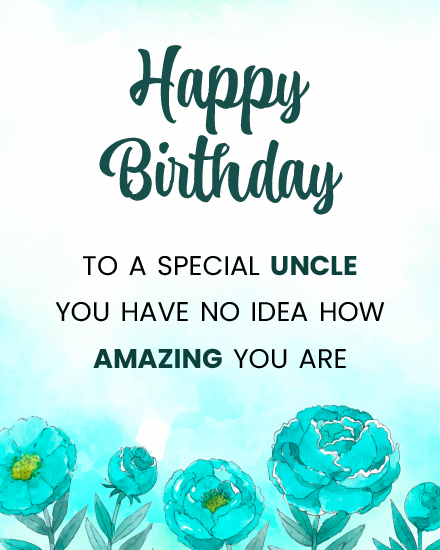 How Amazing You Are online Uncle Birthday Card