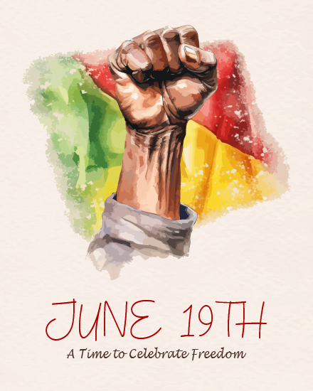 A Time To Celebrate Freedom online Juneteenth Card