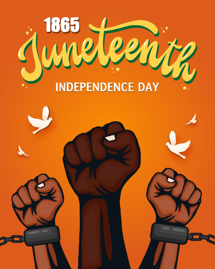 Celebration Of Freedom online Juneteenth Card