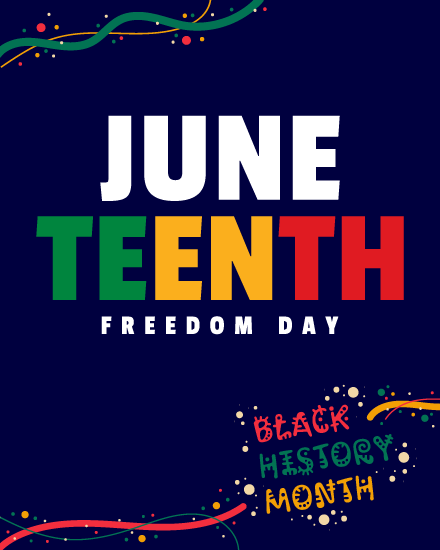 Honoring Black History online Juneteenth Card