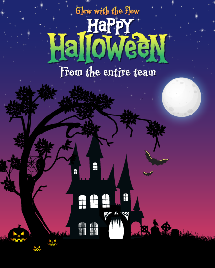 Haunted Manor online Halloween Card