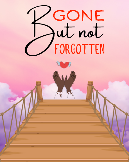 Horizon Footbridge online Memorial and Funeral Card