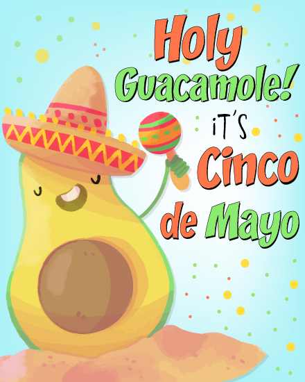 Holy Guacamole Fiesta online Cinco de mayo Card