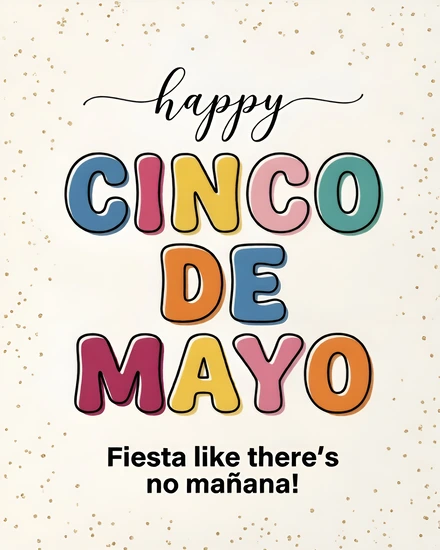 Fiesta Like No Mañana online Cinco de mayo Card