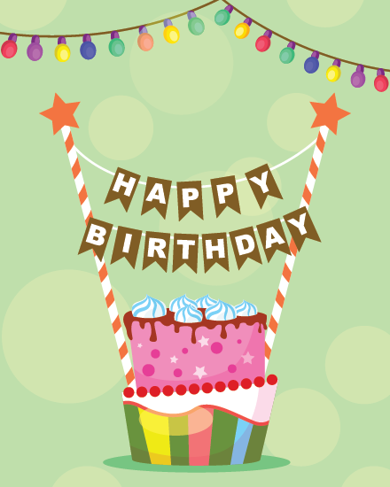 Sweet Party Vibes online Birthday For Her Card