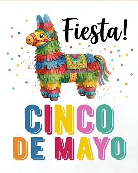 Pinata Fiesta Time online Cinco de mayo Card