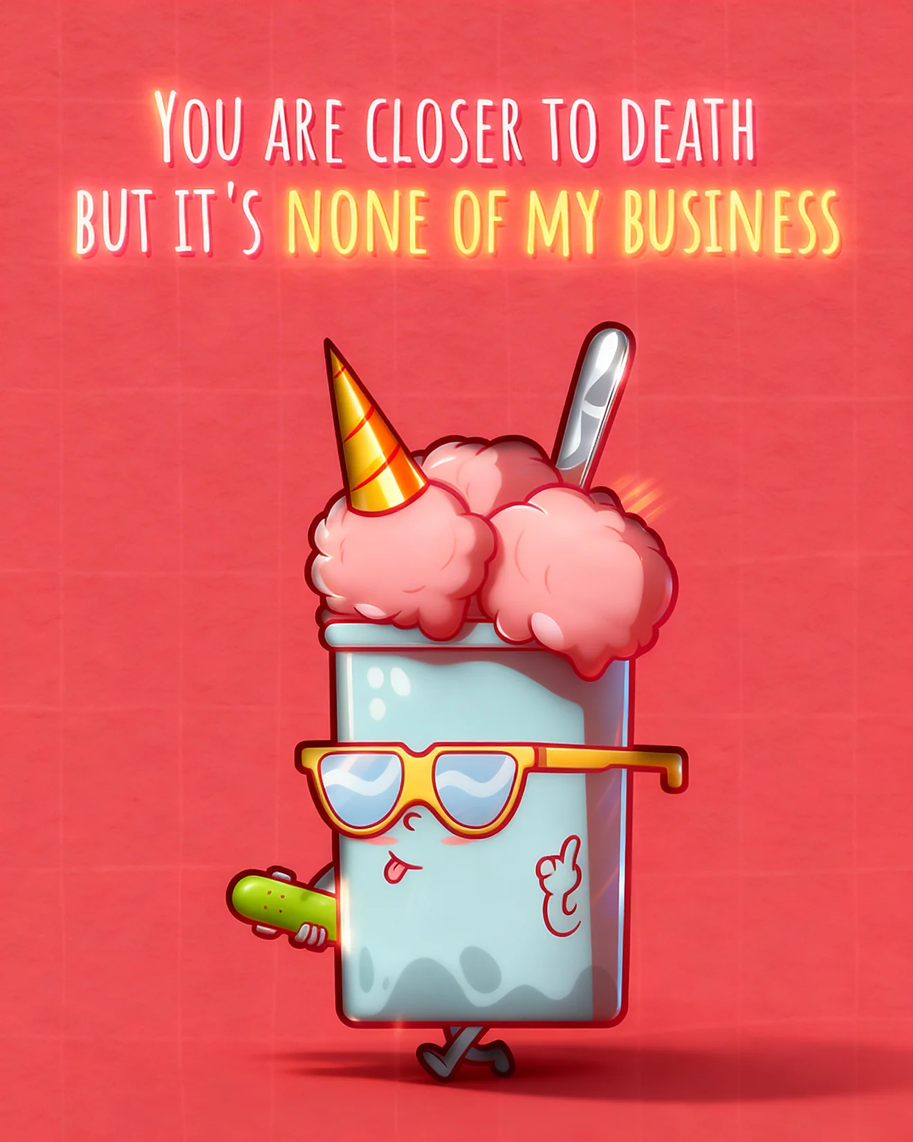 None Of My Business online Funny Birthday Card