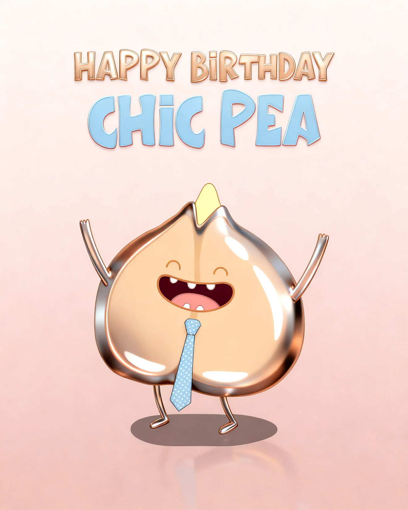 Chic Pea Celebration online Funny Birthday Card