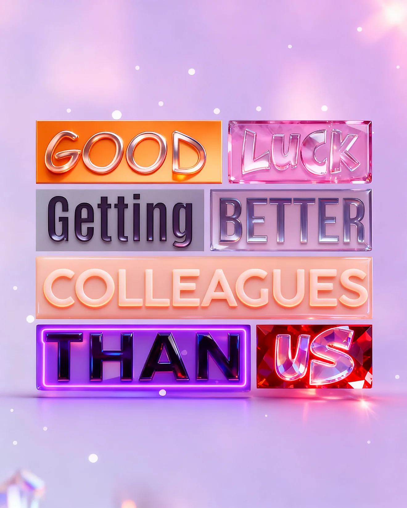 Best Colleagues Ever online Good Luck Card