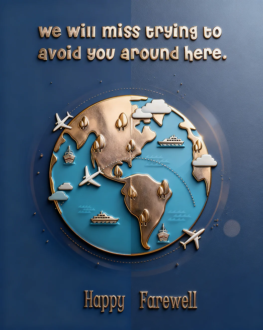 Global Farewell Humor online Farewell (GoodBye) Card