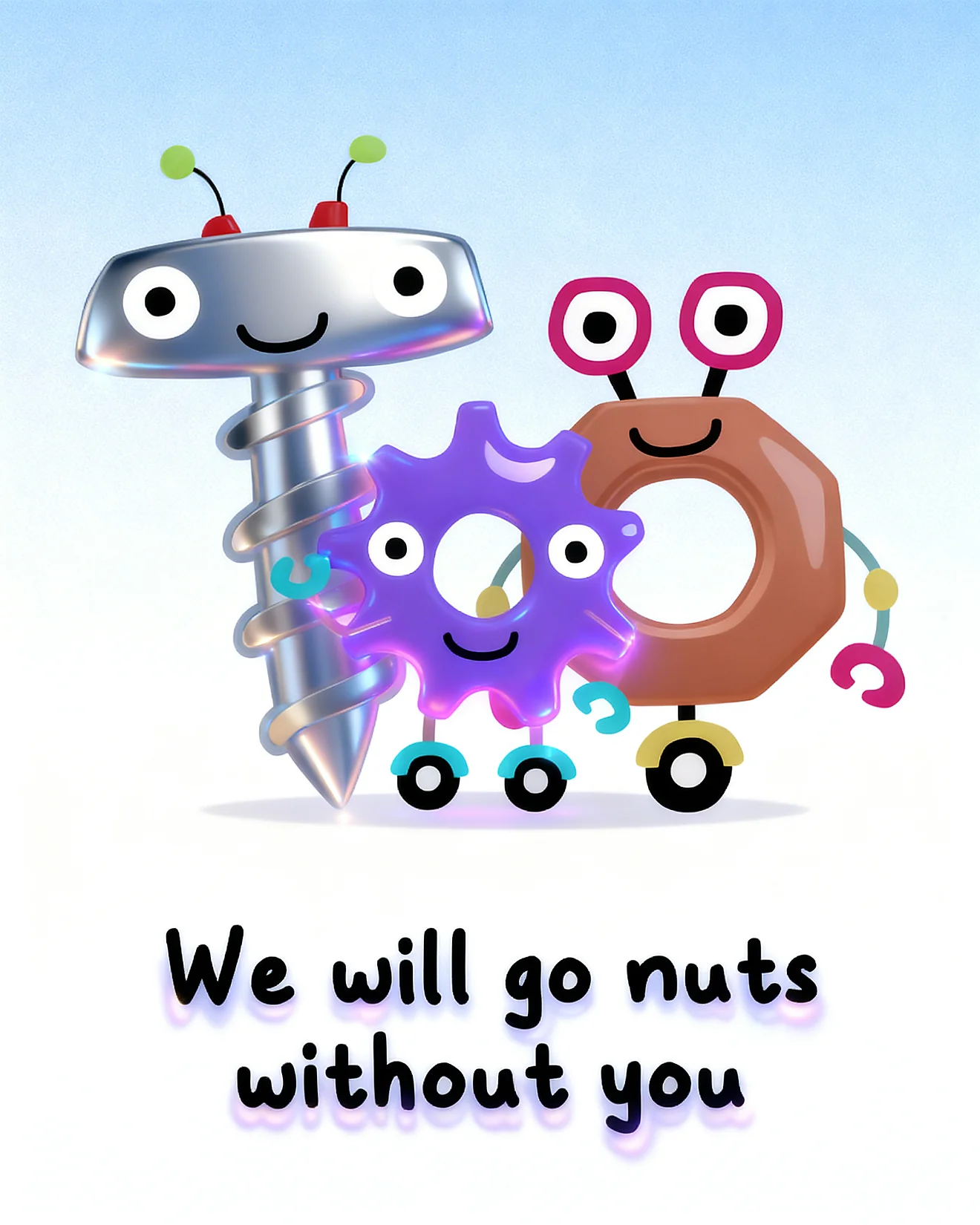 Nuts About You online Farewell (GoodBye) Card
