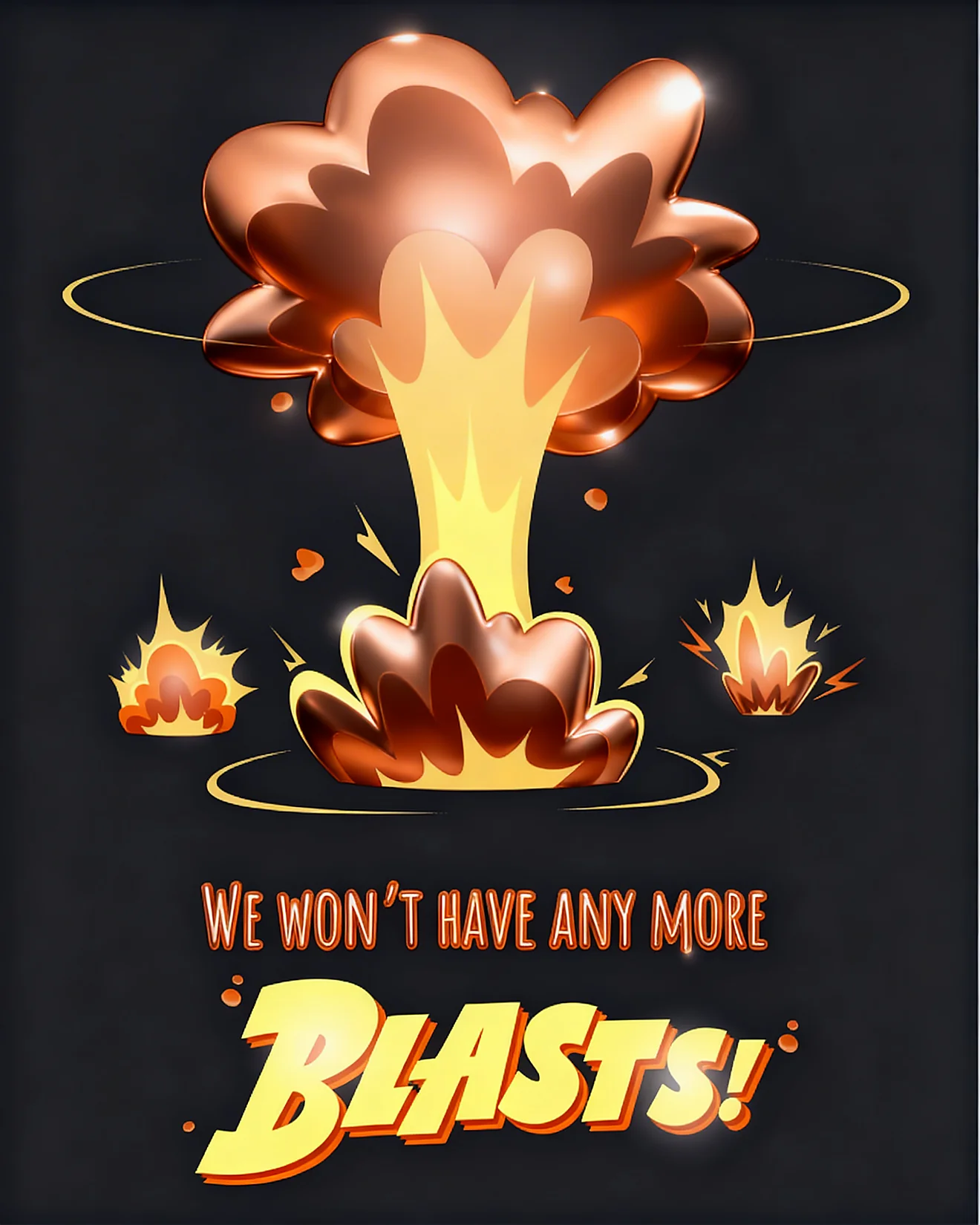 Final Explosive Farewell online Funny Group Leaving Card