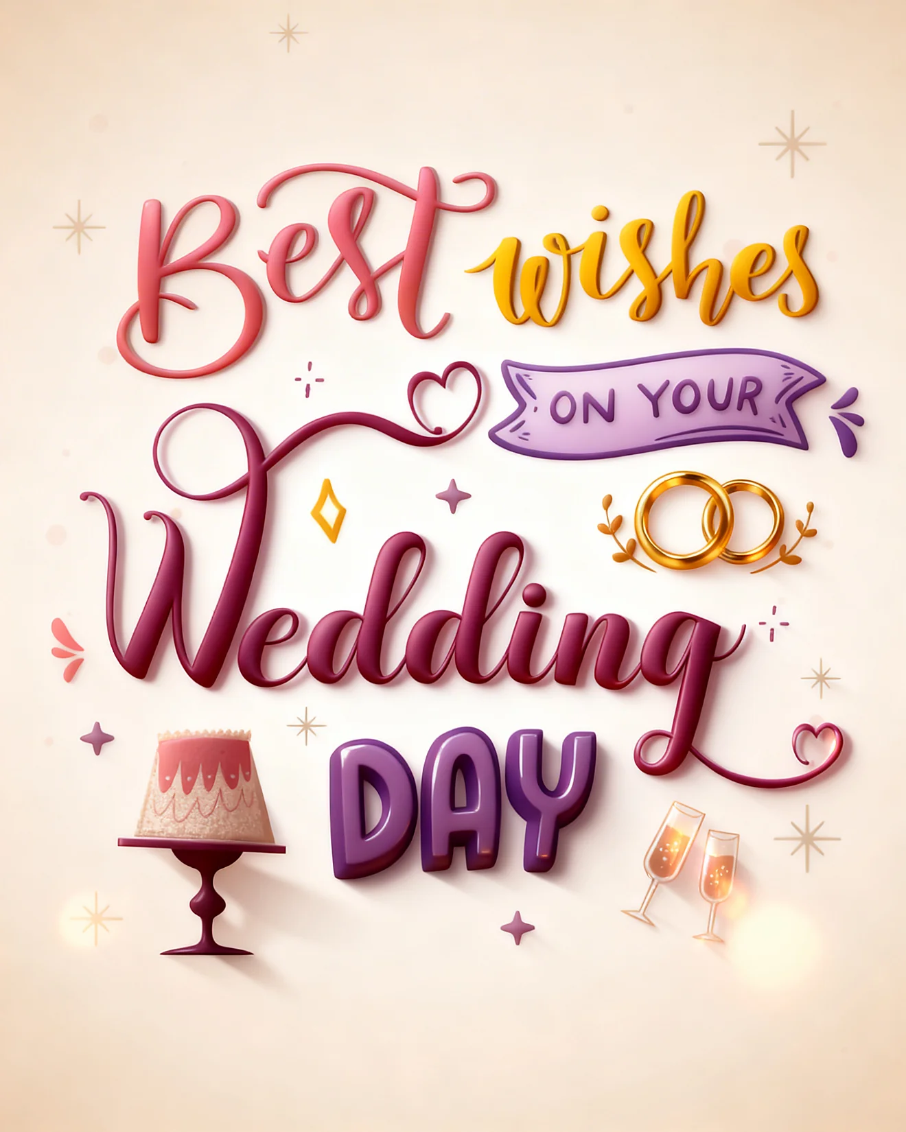 Best Wishes Always online Wedding Congratulations Card