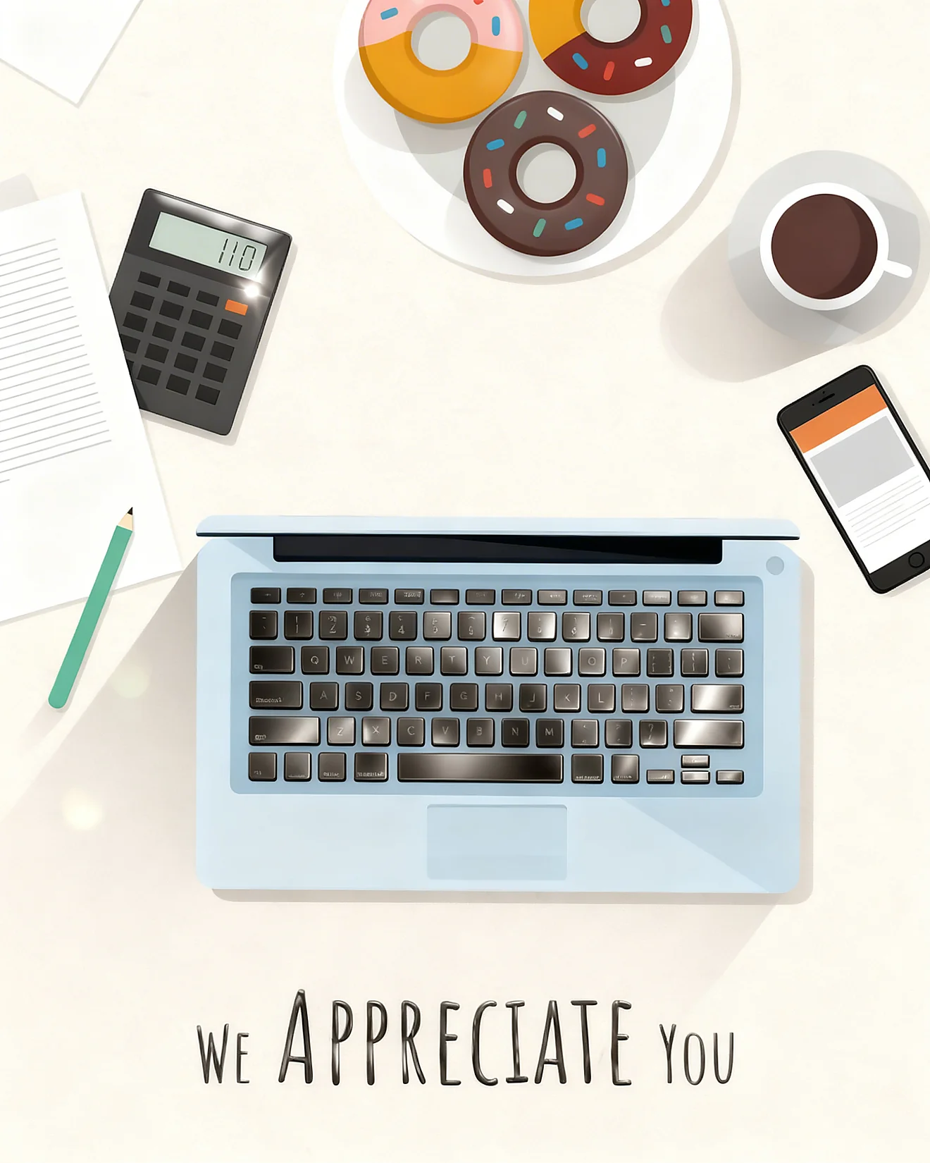 Daily Effort Thanks online Employee Appreciation Card