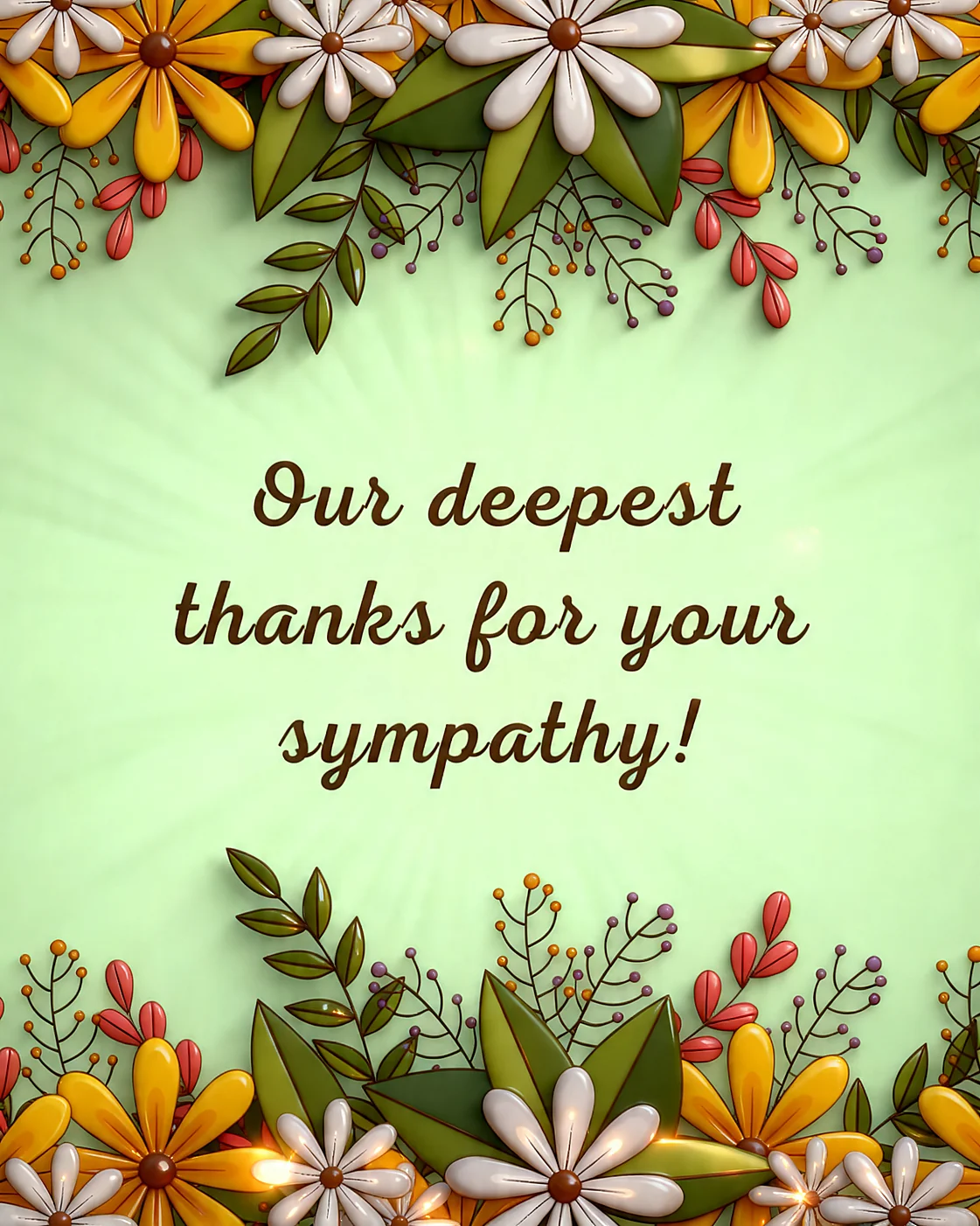 Deepest Appreciation online Sympathy Thank you Card