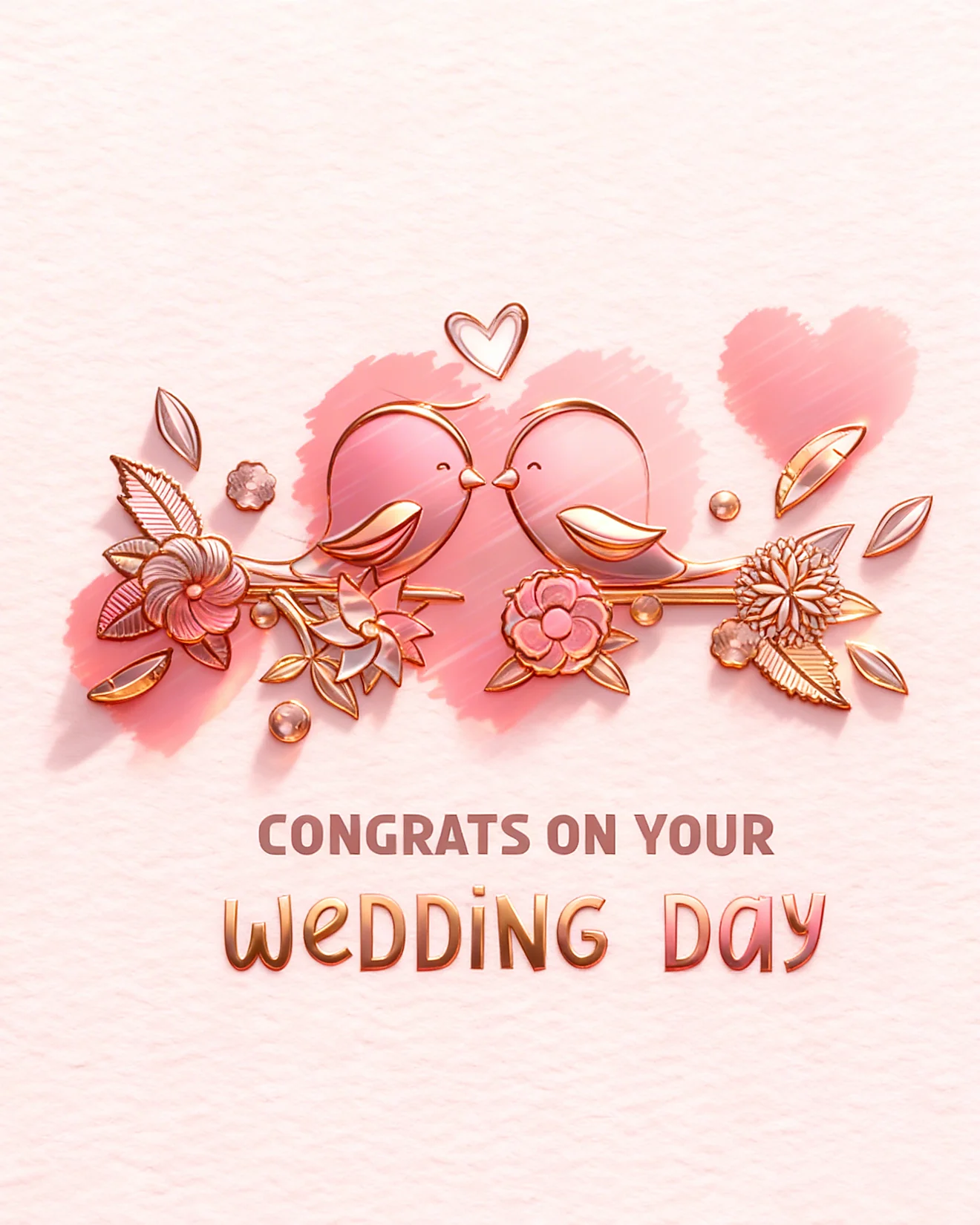 Sweet Love Celebration online Wedding Congratulations Card