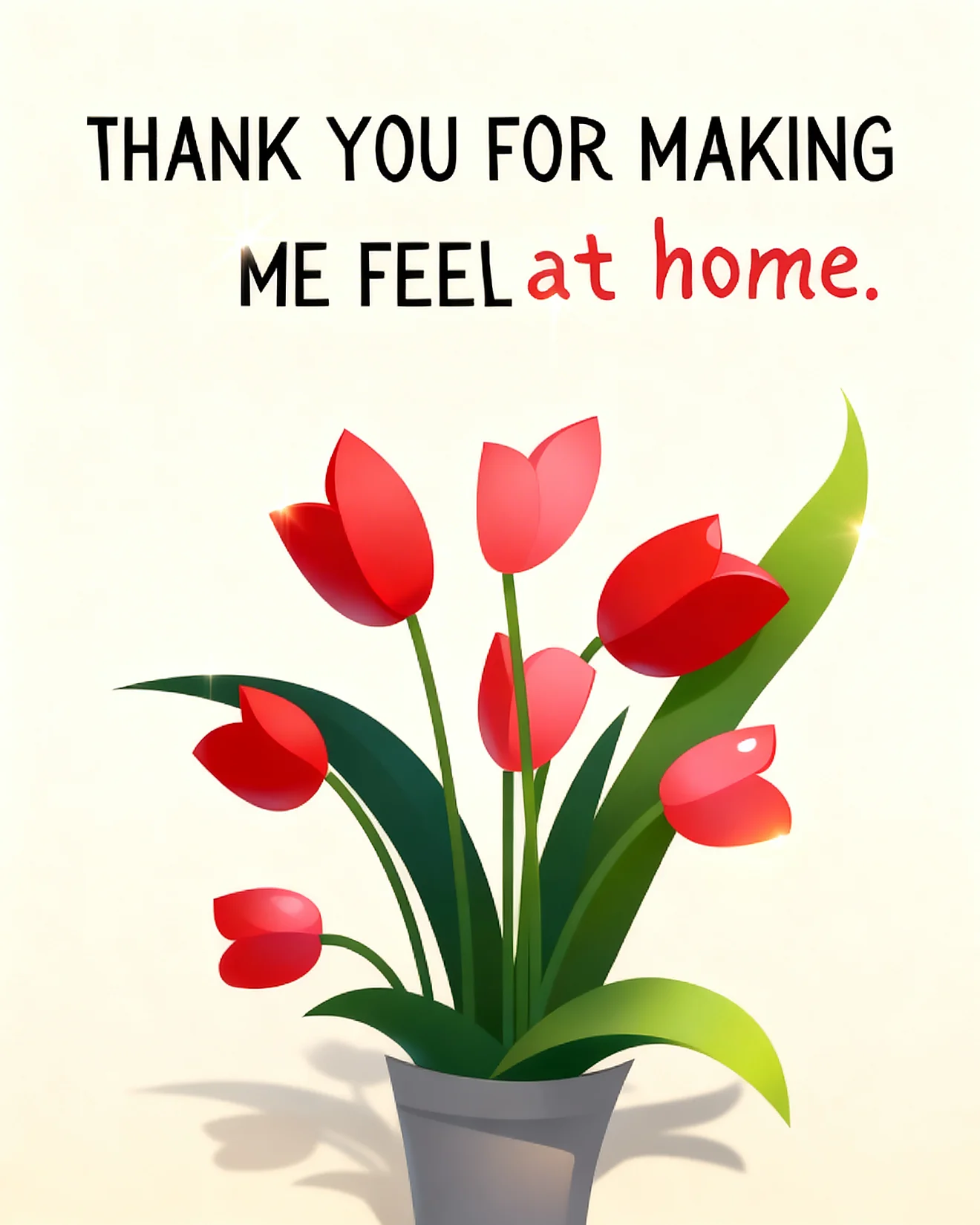 Warm Welcoming Gesture online Business Thank You Card