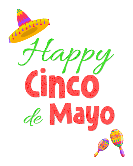 Sombrero Maracas online Cinco de mayo Card