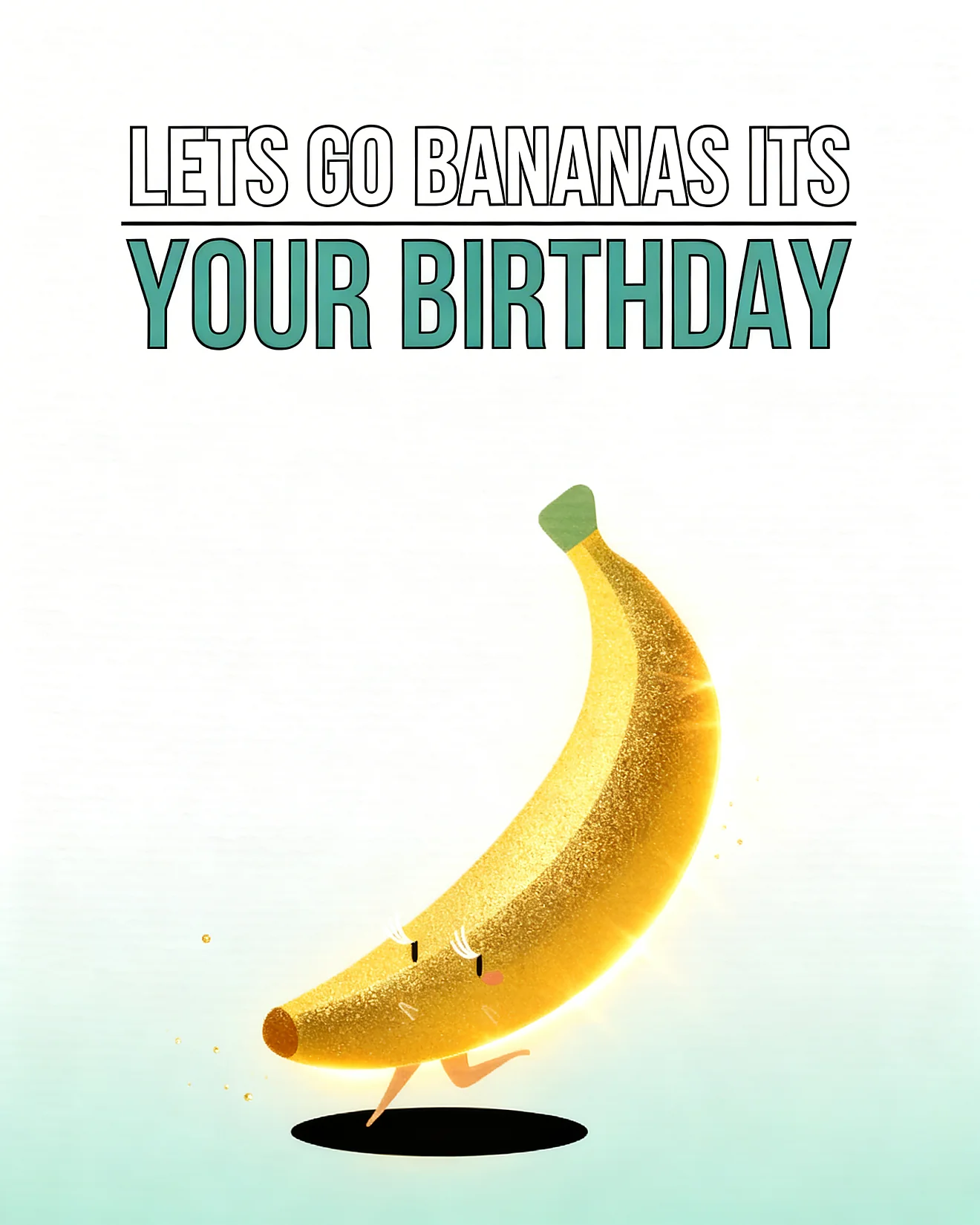 Time To Go Bananas online Funny Birthday Card