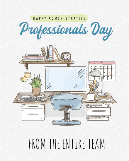 Top Tier Support online  Administrative Professionals Day Card