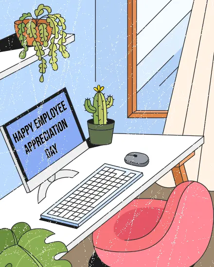 Workplace Gratitude Moment online Employee Appreciation Card