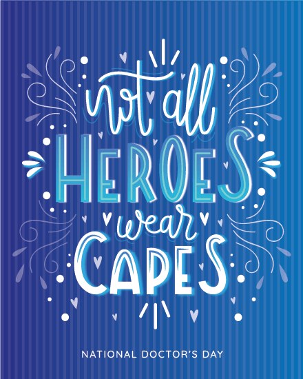 Capeless Heroes online National Doctor's Day Card