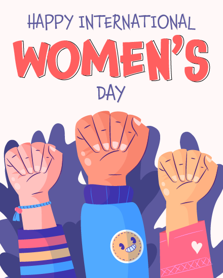 Rising Together Strong online Women's Day Card