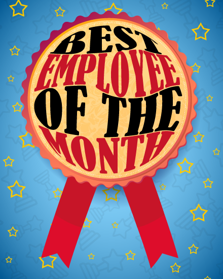 Our Best Performer online Employee Awards Card