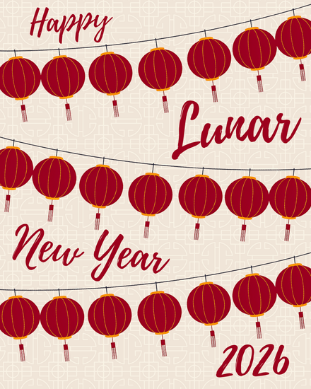Lantern Year Wishes online Chinese New Year Card