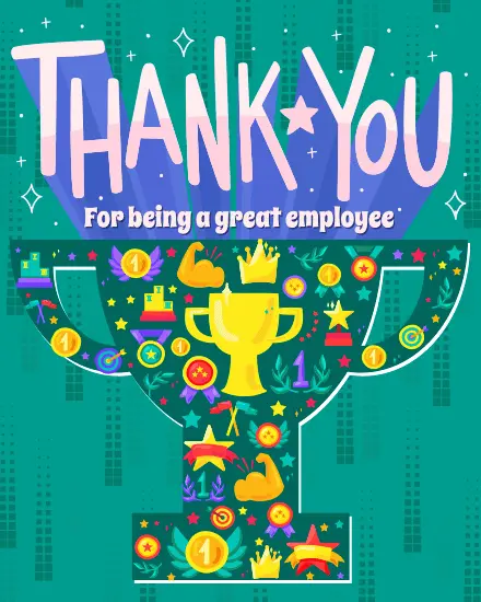 Star Employee Thanks online Employee Appreciation Card