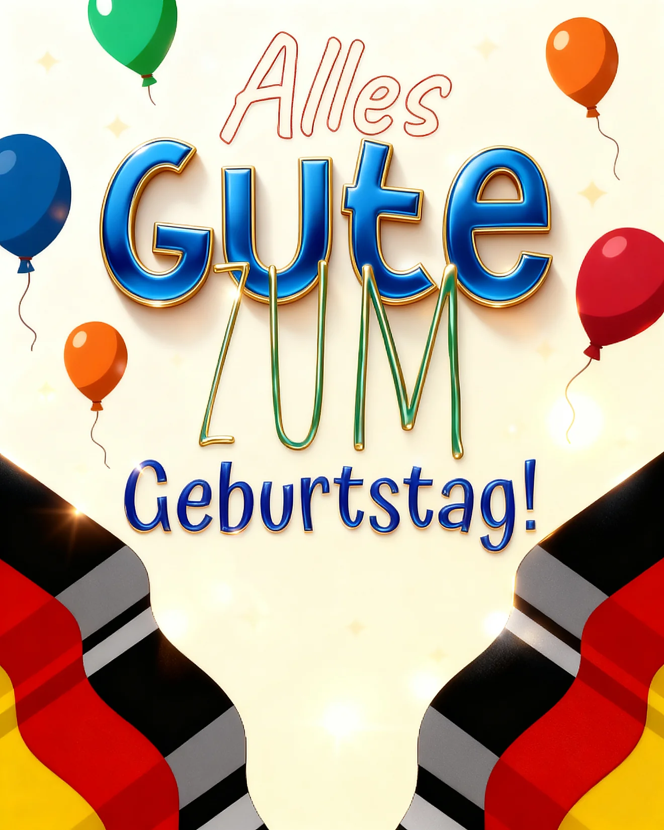 Alles Gute Deutsch Gefeiert online Geburtstagskarten Card