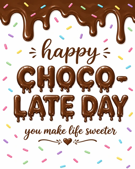 You Make Life Sweeter online World Chocolate Day Card