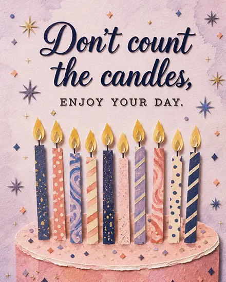 Enjoy Your Day online Birthday Card