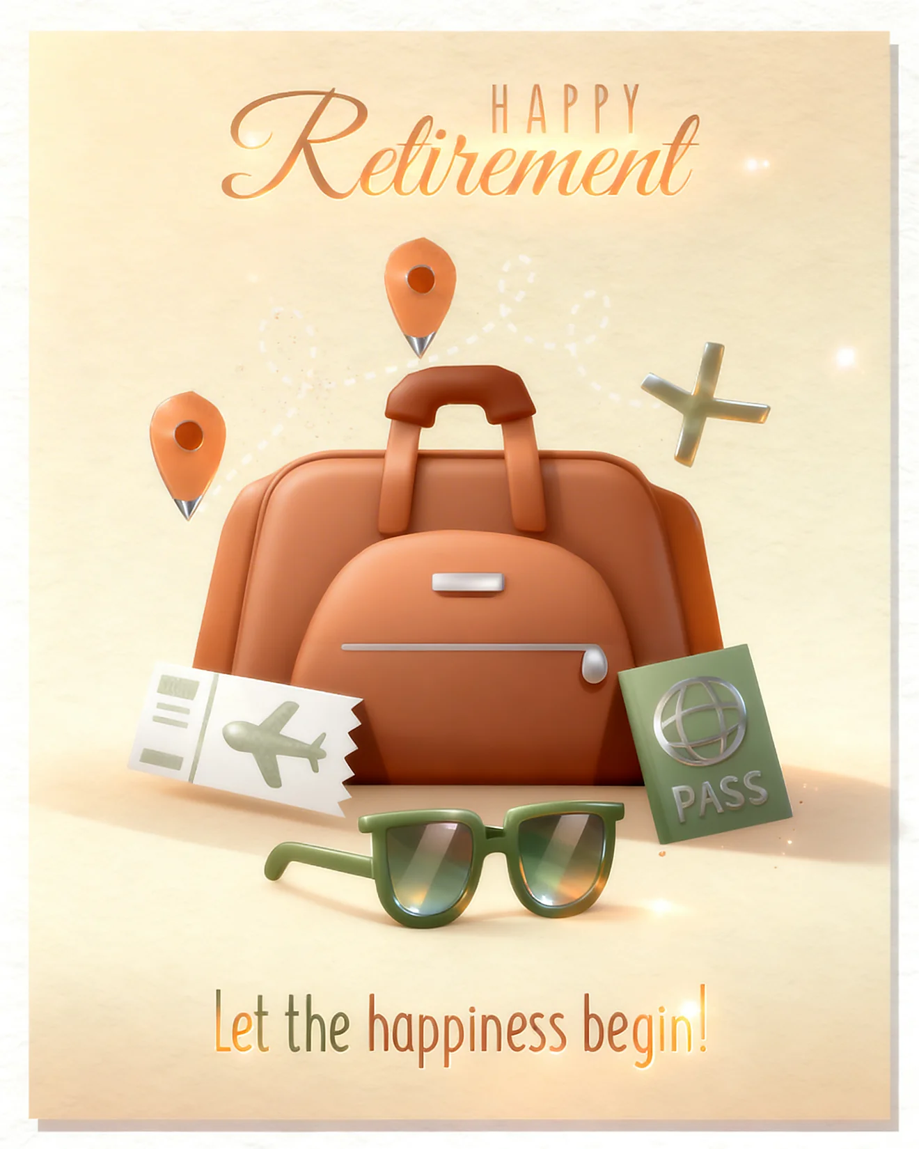 Vacation Startup online Retirement Card